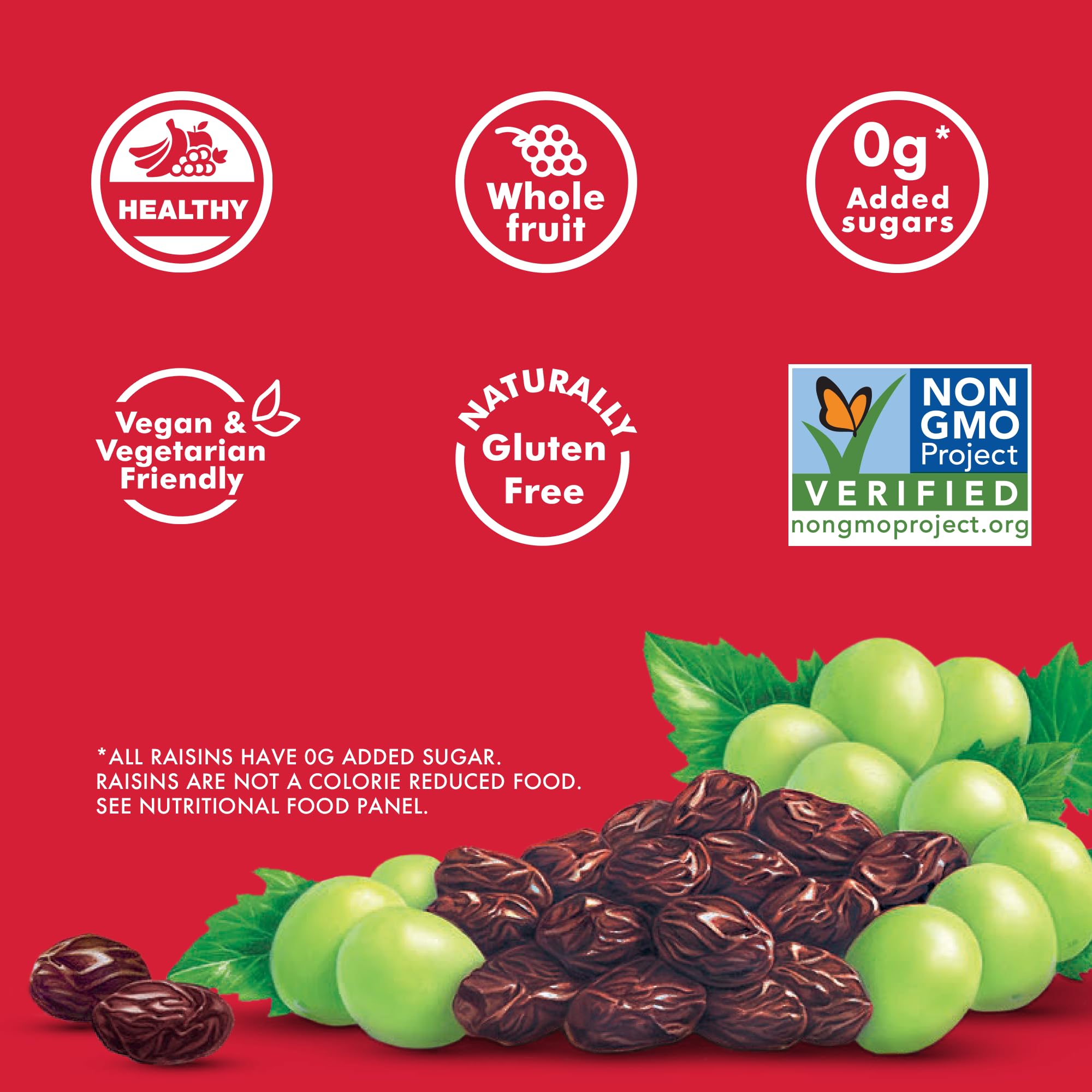 Sun-Maid raisins added to lunchbox for a naturally sweet, kid-friendly snack.