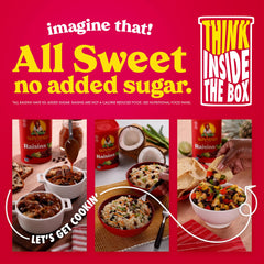 Sun-Maid raisins on the go in a portable pack for easy snacking.