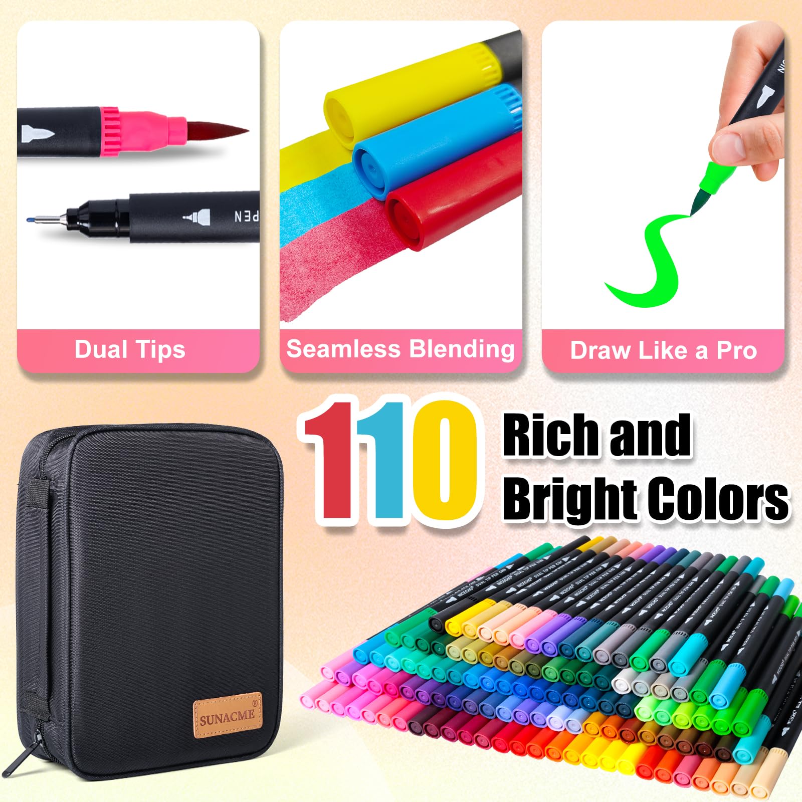 Close up of 0.4mm fine tip for precise outlines and detailing