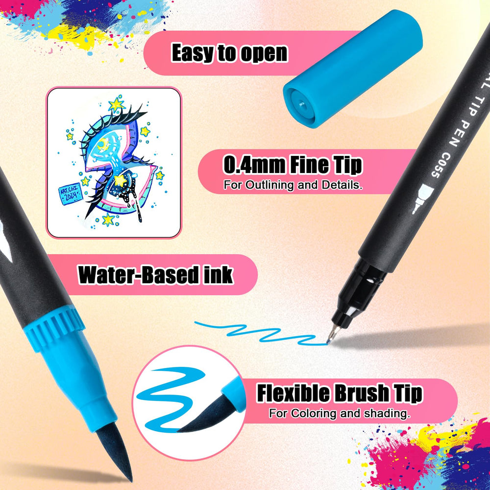 Sunacme 110 vibrant colors offer rich options for illustrations