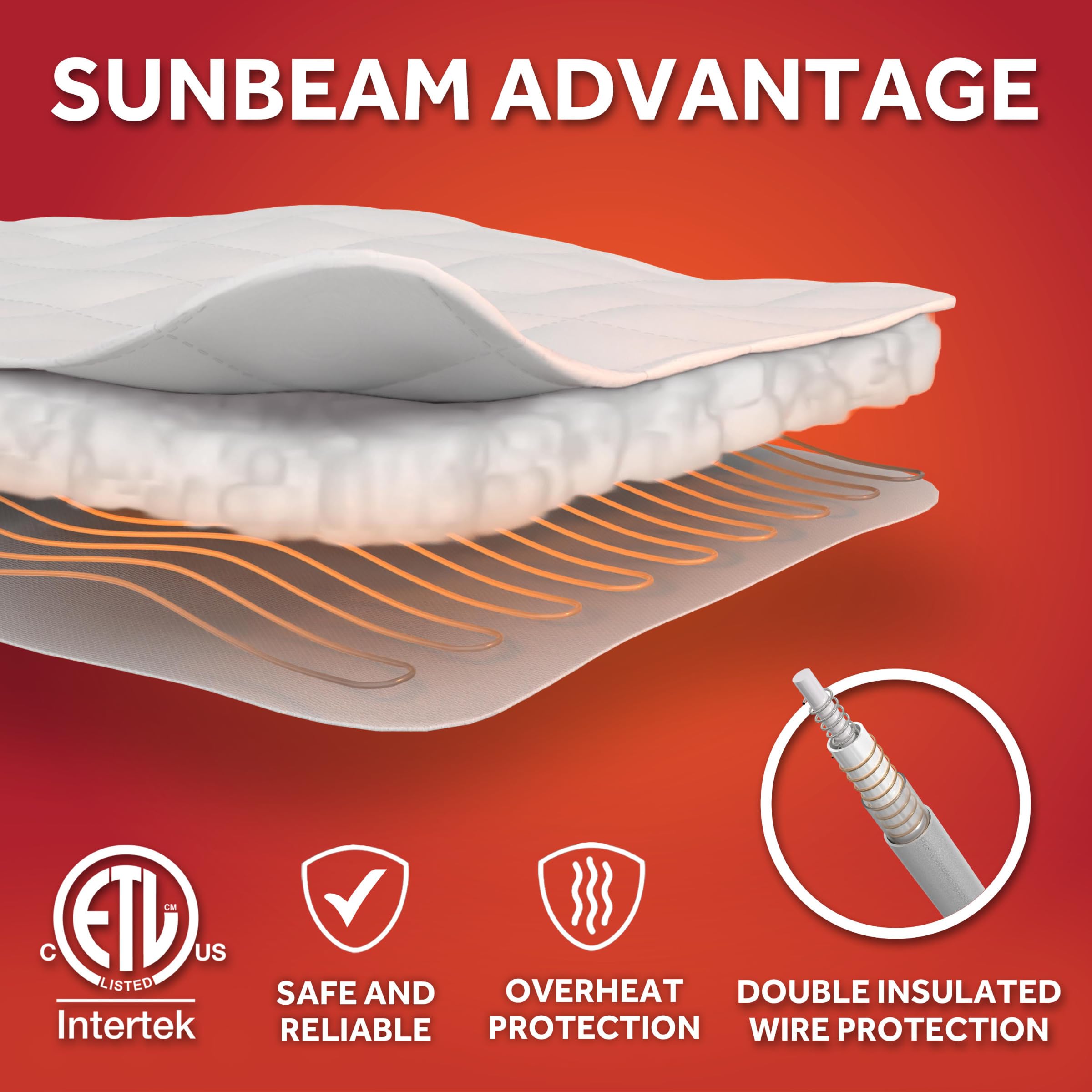 Sunbeam Restful machine washable fabric stays soft after washes.