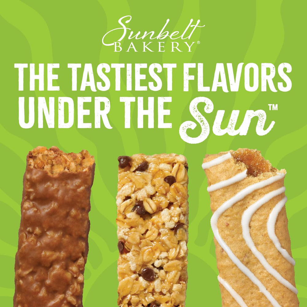 Sunbelt Bakery Oats and Honey granola bars nutrition information close view.