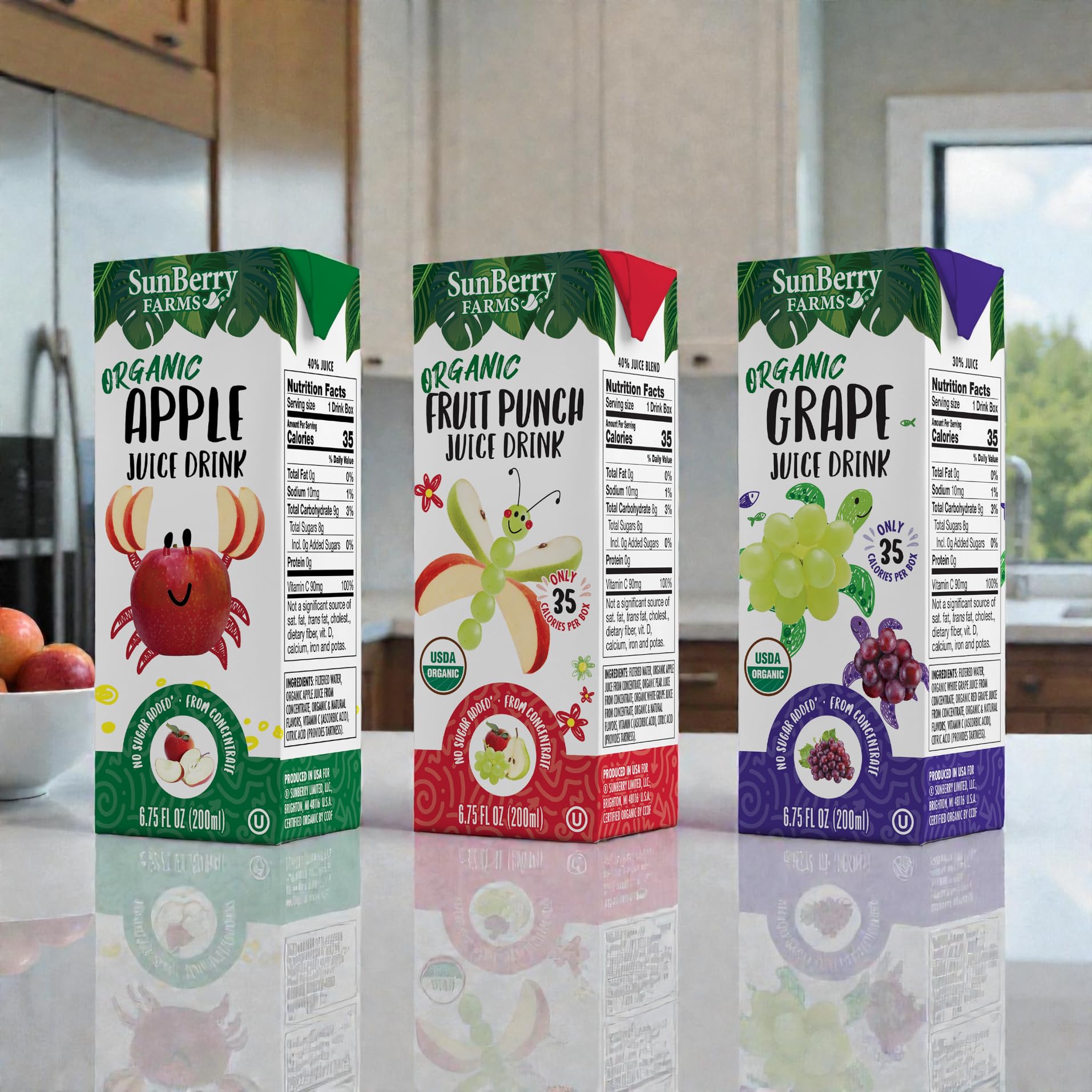 Sunberry Farms Shelf-stable packaging stays ready without refrigeration.