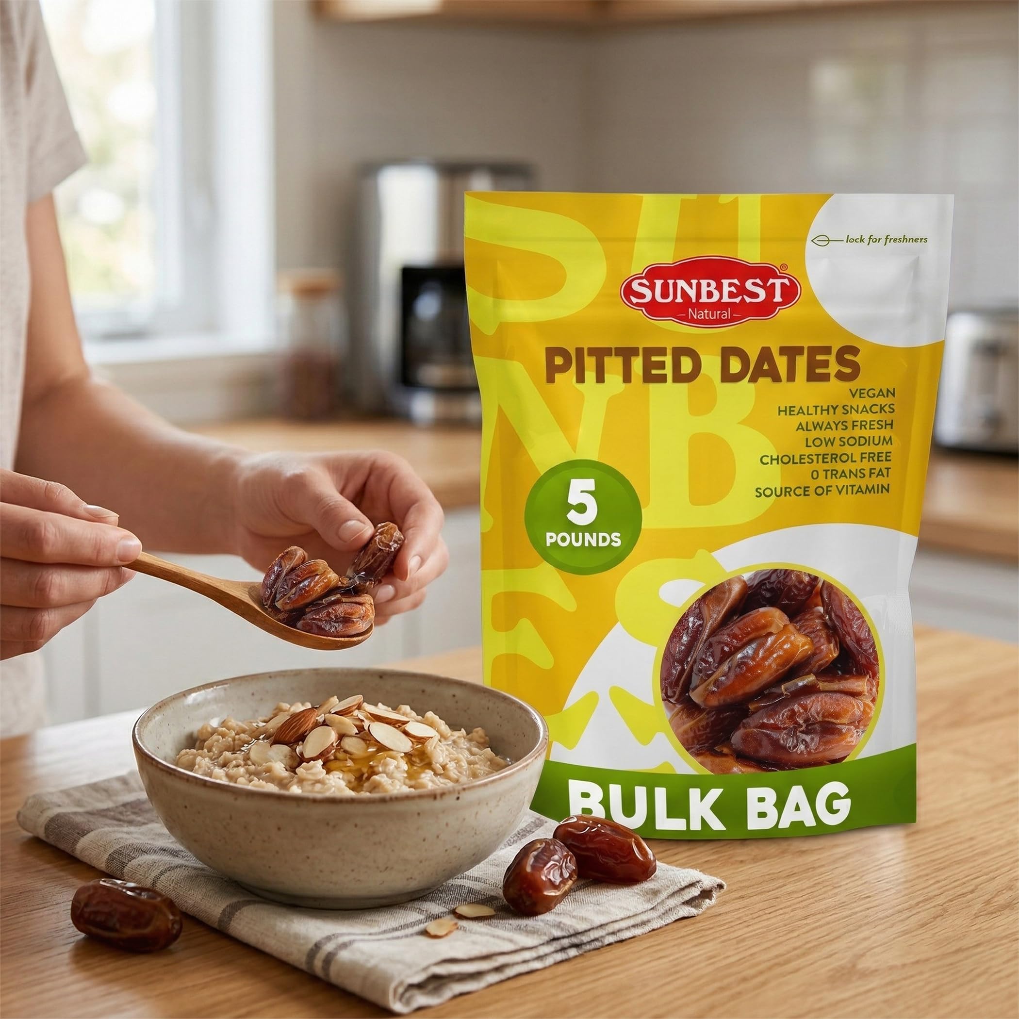Sunbest Natural Deglet Noor Dates baking idea adding natural sweetness