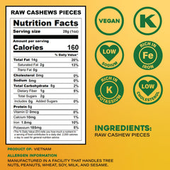 SUNBEST NATURAL cashews close-up reveal creamy texture for smoothies.