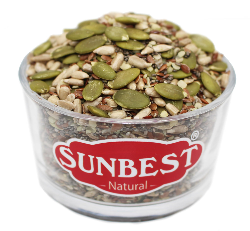 Sunbest Natural Super Seeds Mix chia seeds – boosts fiber in smoothies and yogurt