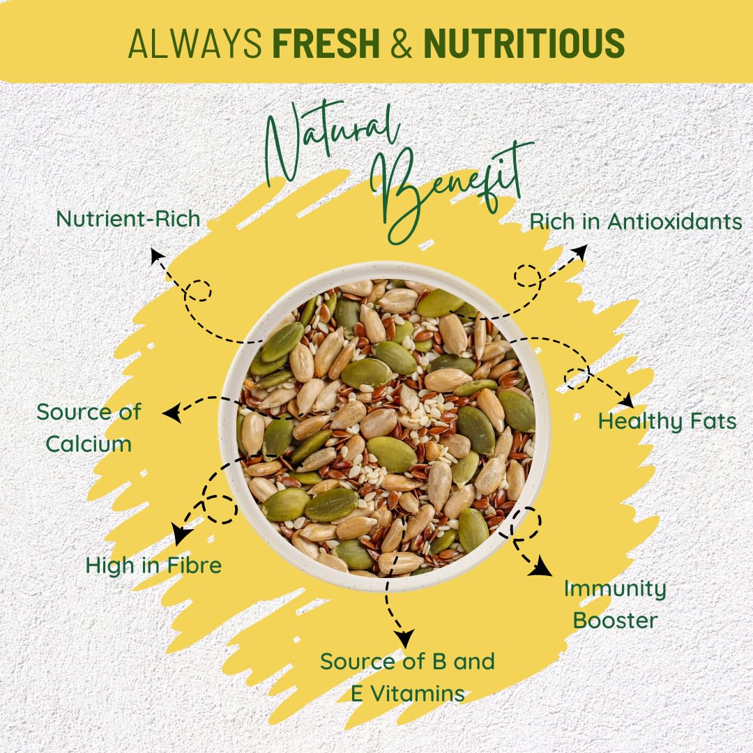 Sunbest Natural Super Seeds Mix hemp seeds – plant-based protein for bowls and bake