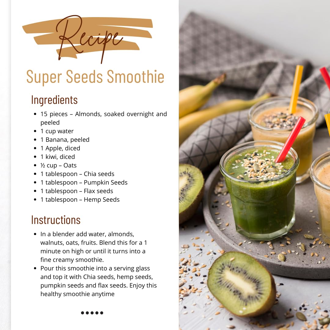 Sunbest Natural Super Seeds Mix smoothie-addition – quick protein boost for mornings
