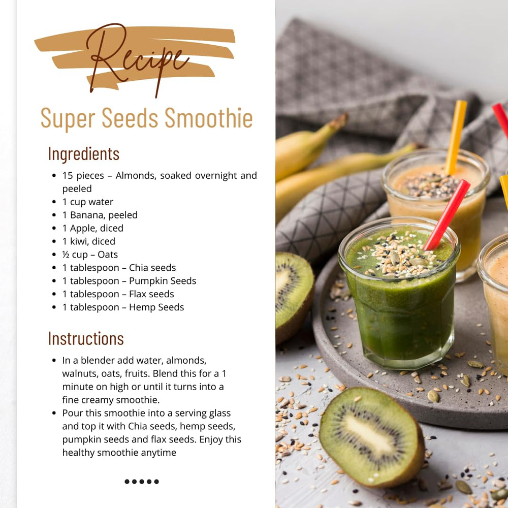 Sunbest Natural Super Seeds Mix smoothie-addition – quick protein boost for mornings