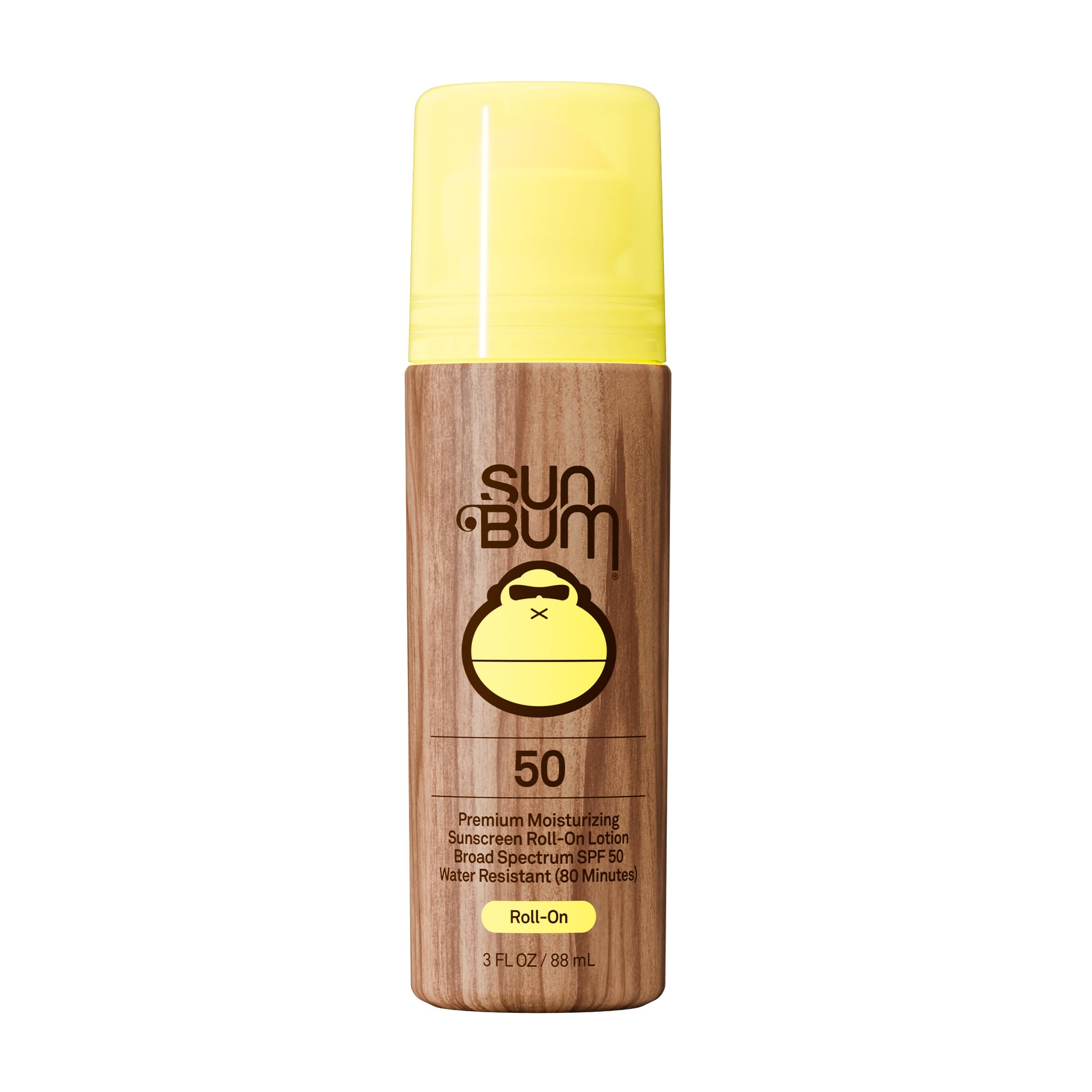Sun Bum Original SPF 50 roll-on bottle ready for daylong sun protection