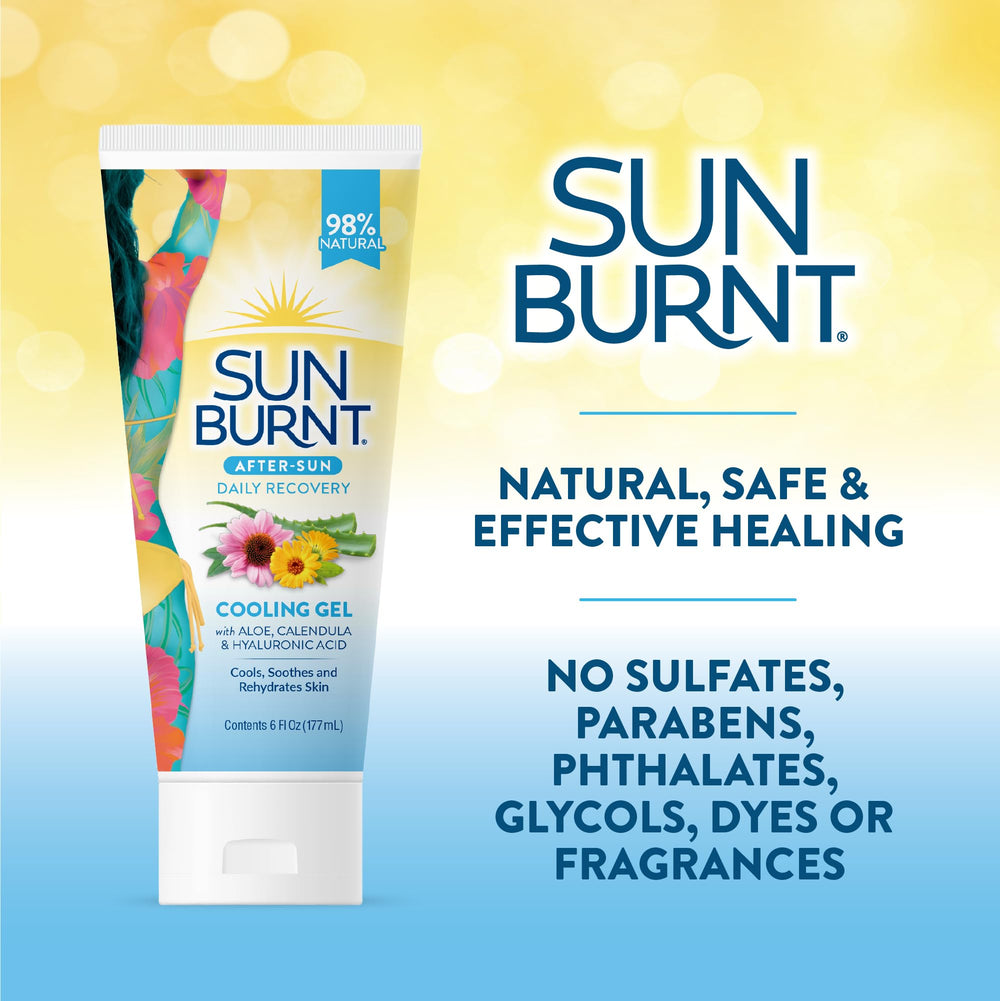 Dermatologist-tested SunBurnt EMCW9 hypoallergenic formula.