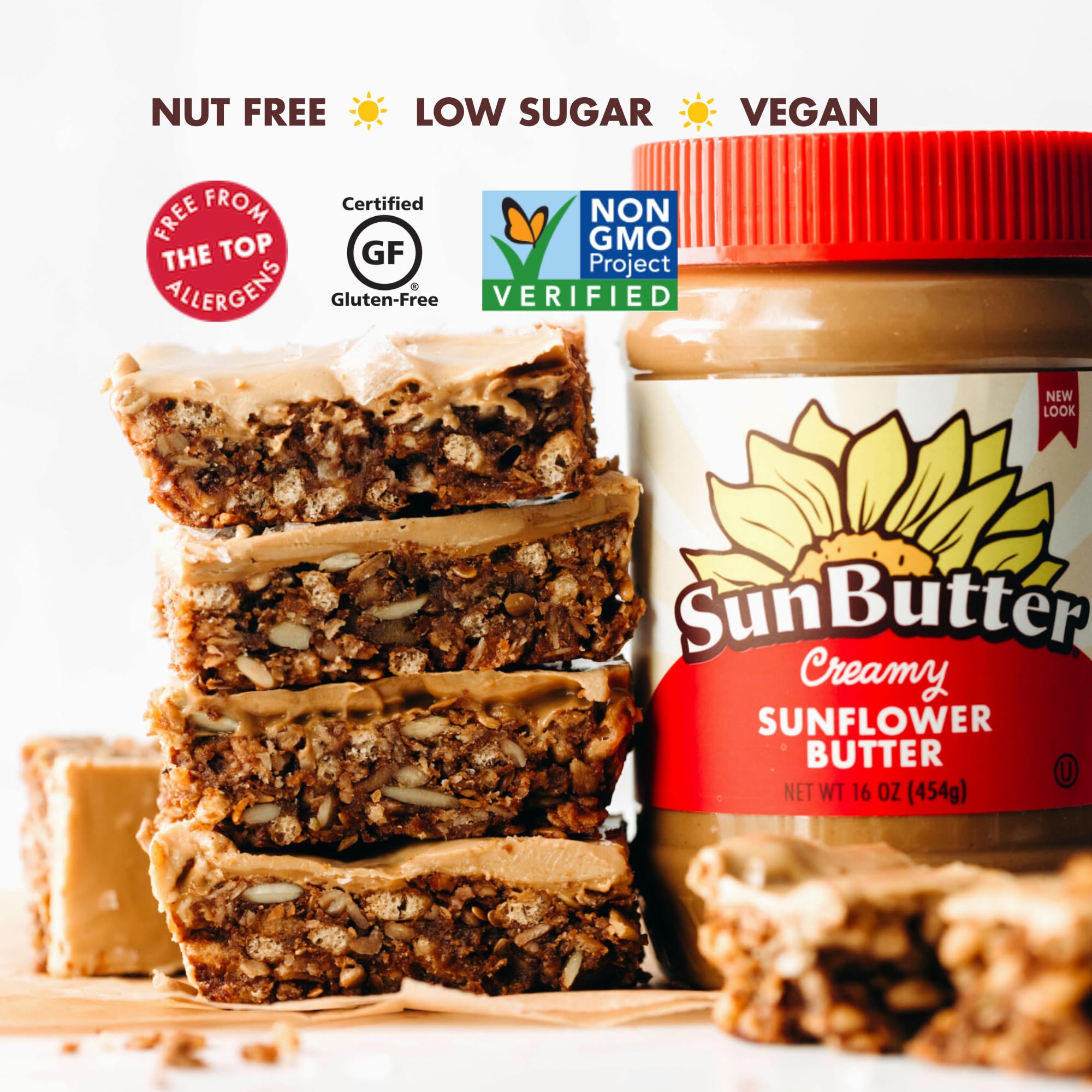 SunButter provides 7g plant-based protein per serving for balanced snacking.