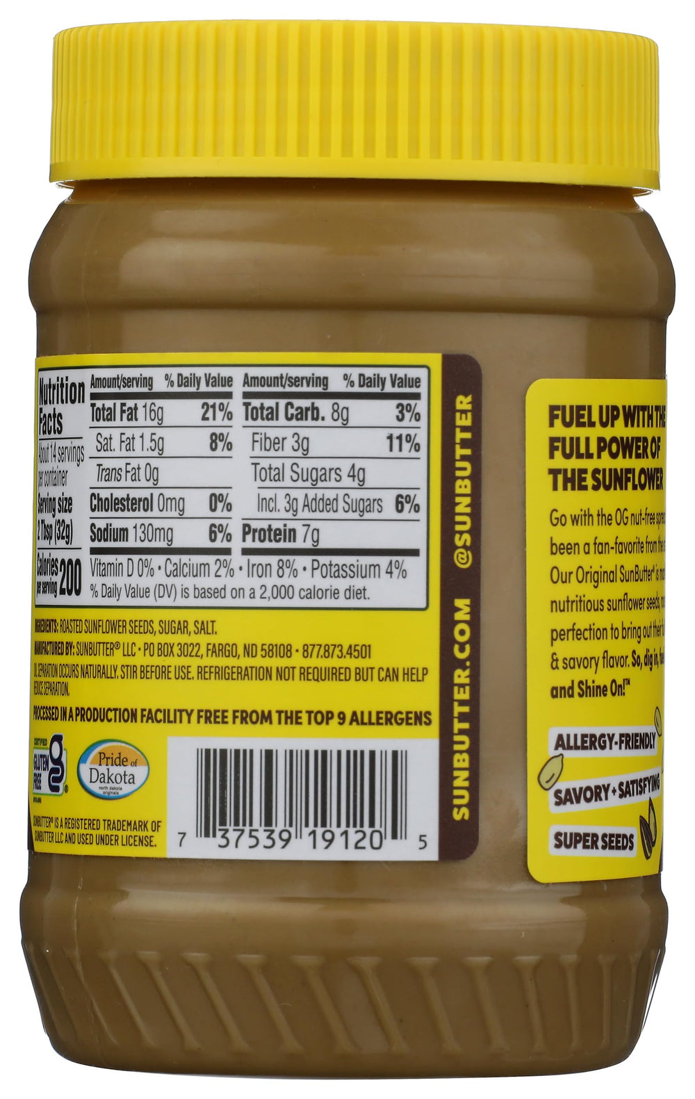 SunButter spread on toast, a nut-free breakfast option