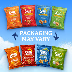 SunChips Harvest Cheddar packaging view without extra branding