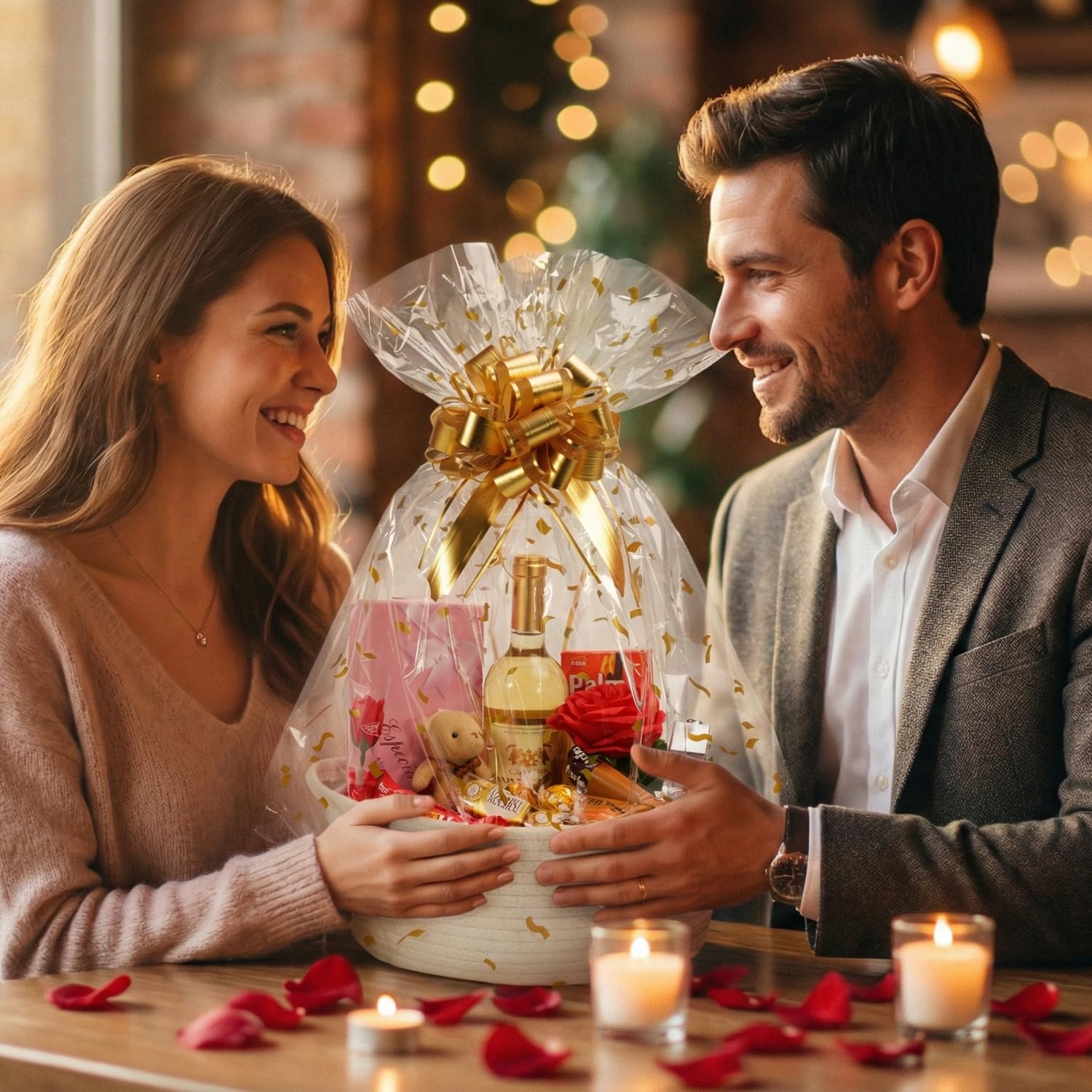 SUNCOLOR gift basket display idea for home organization