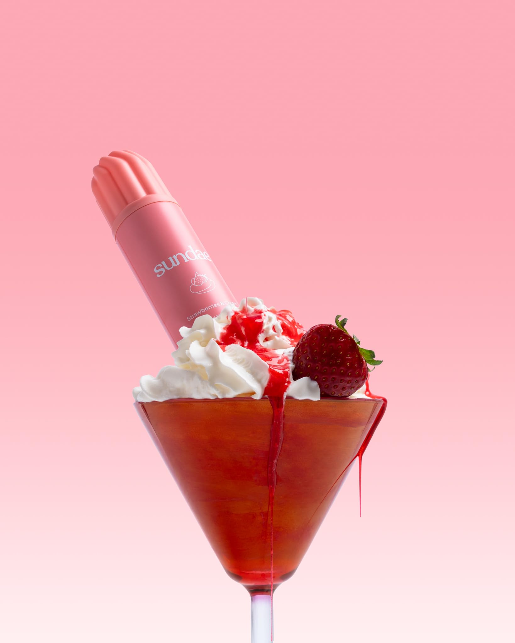 Sundae shower-foam-application demonstrates simple, spa-like cleansing in daily routine.