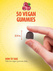 Vegan-friendly label notes non-GMO and gluten-free status.