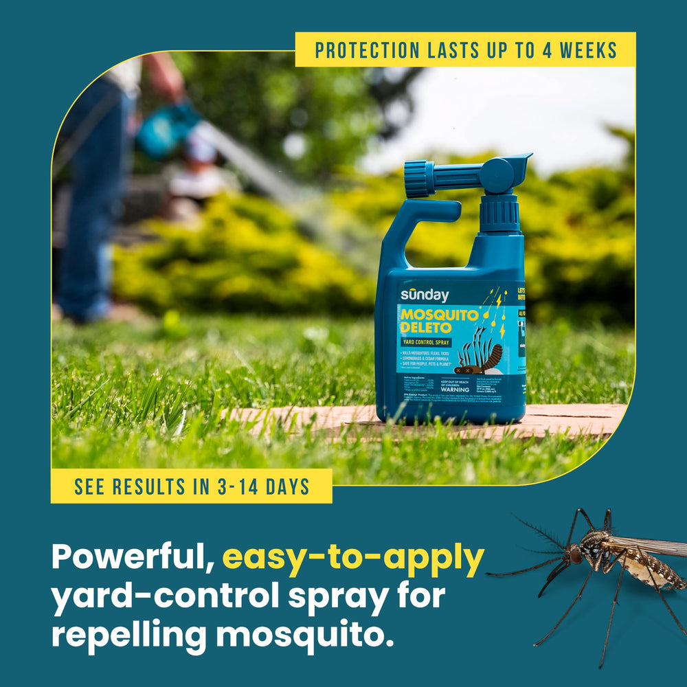 Sunday Mosquito Deleto yard coverage up to 5000 sq ft.