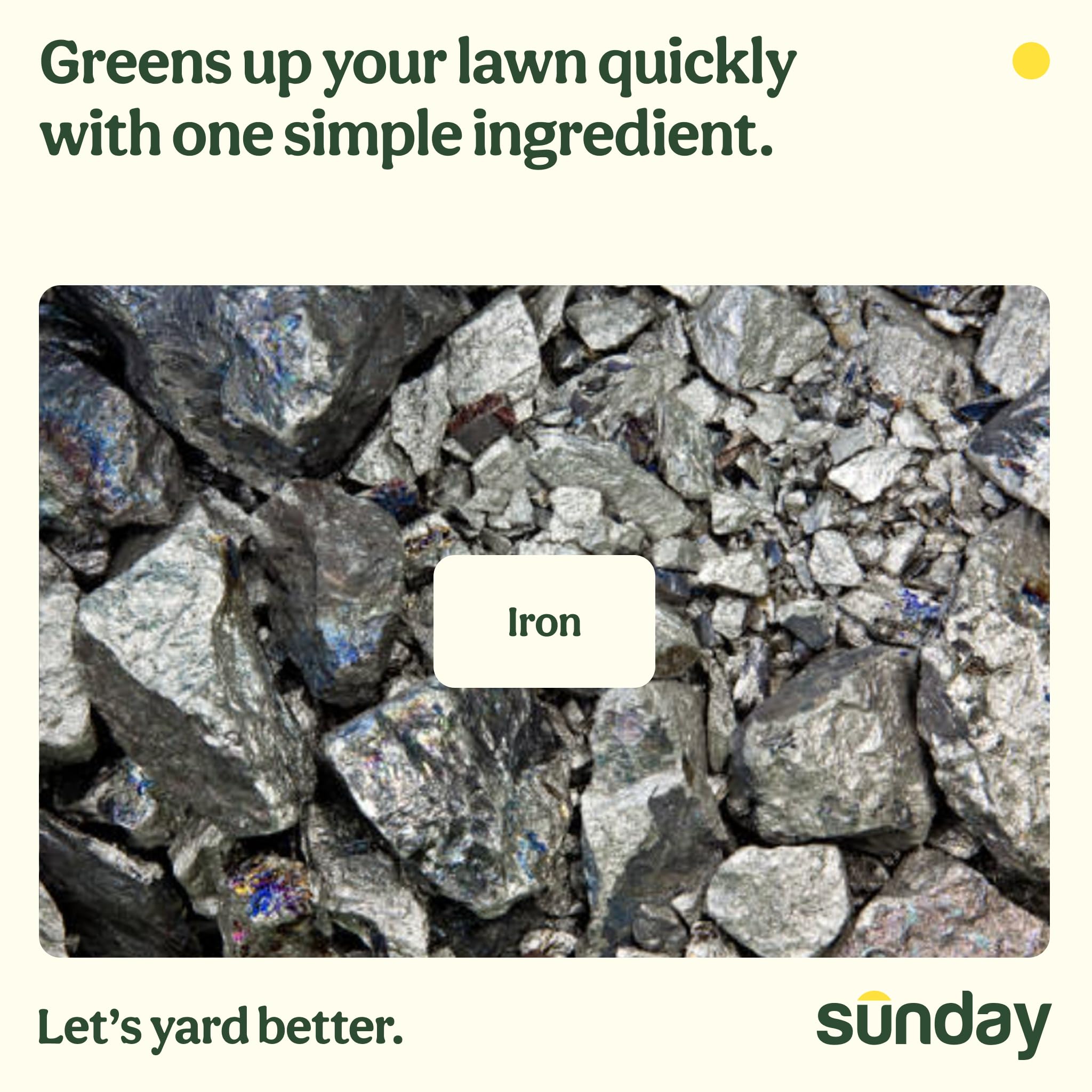 SUNDAY Weed & Green bottle label highlights 32 oz size and all-turf compatibility