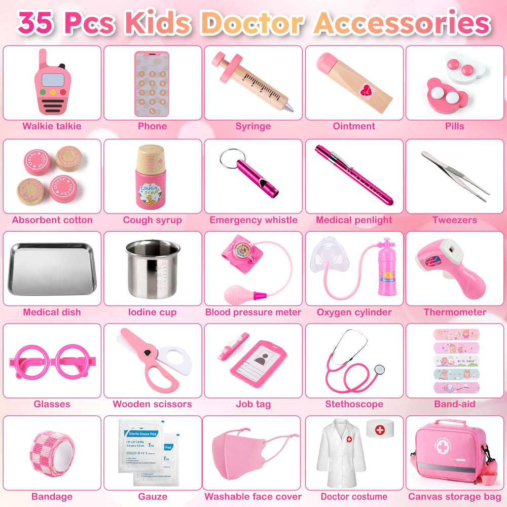 Sundaymot Doctor Kit care accessories include phones and walkie-talkies for role play.