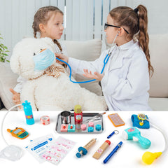 Sundaymot Doctor Kit doctor coat enhances pretend professionalism and confidence during play.