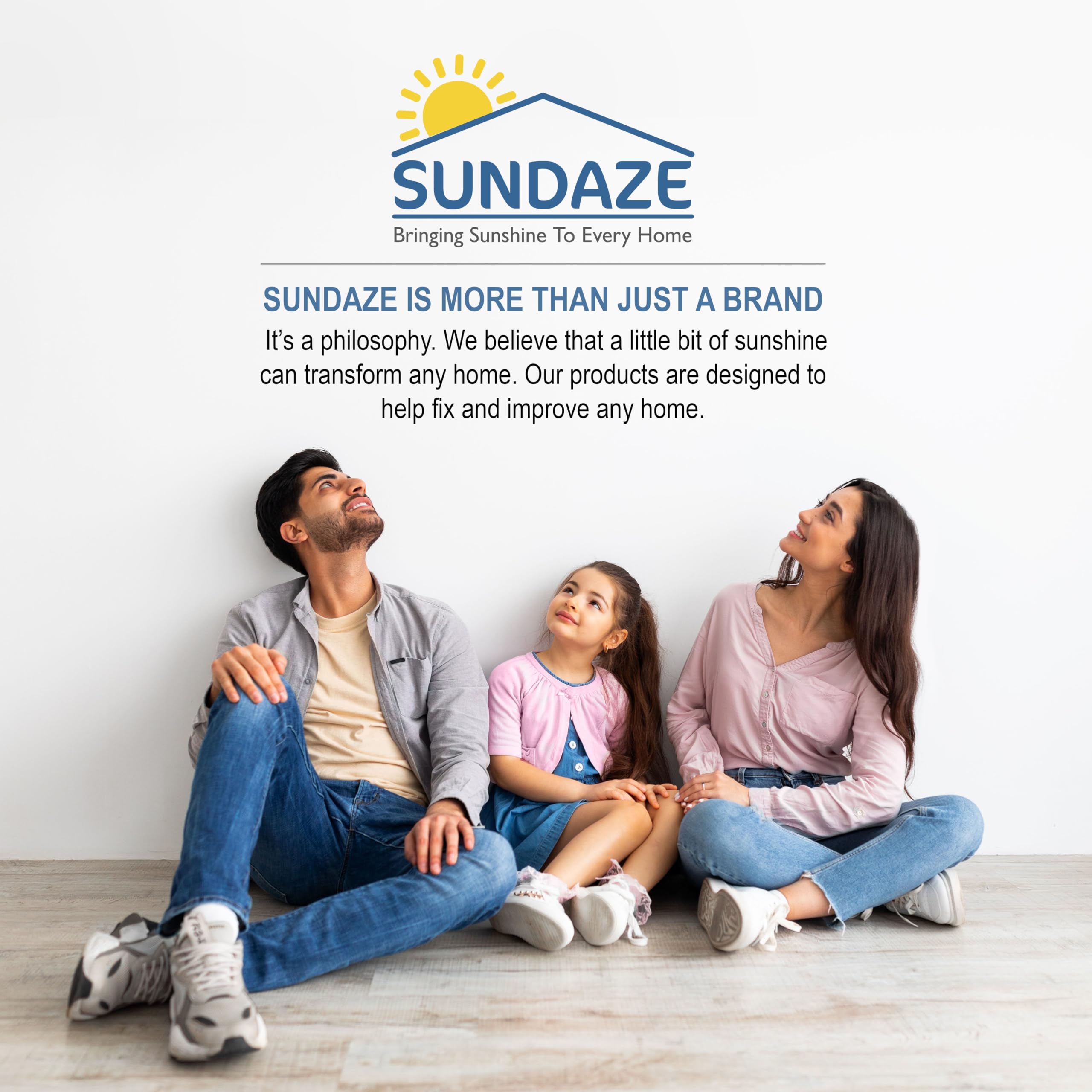 Sundaze kit display includes simple steps and color-matching guide for easy at-home repairs.