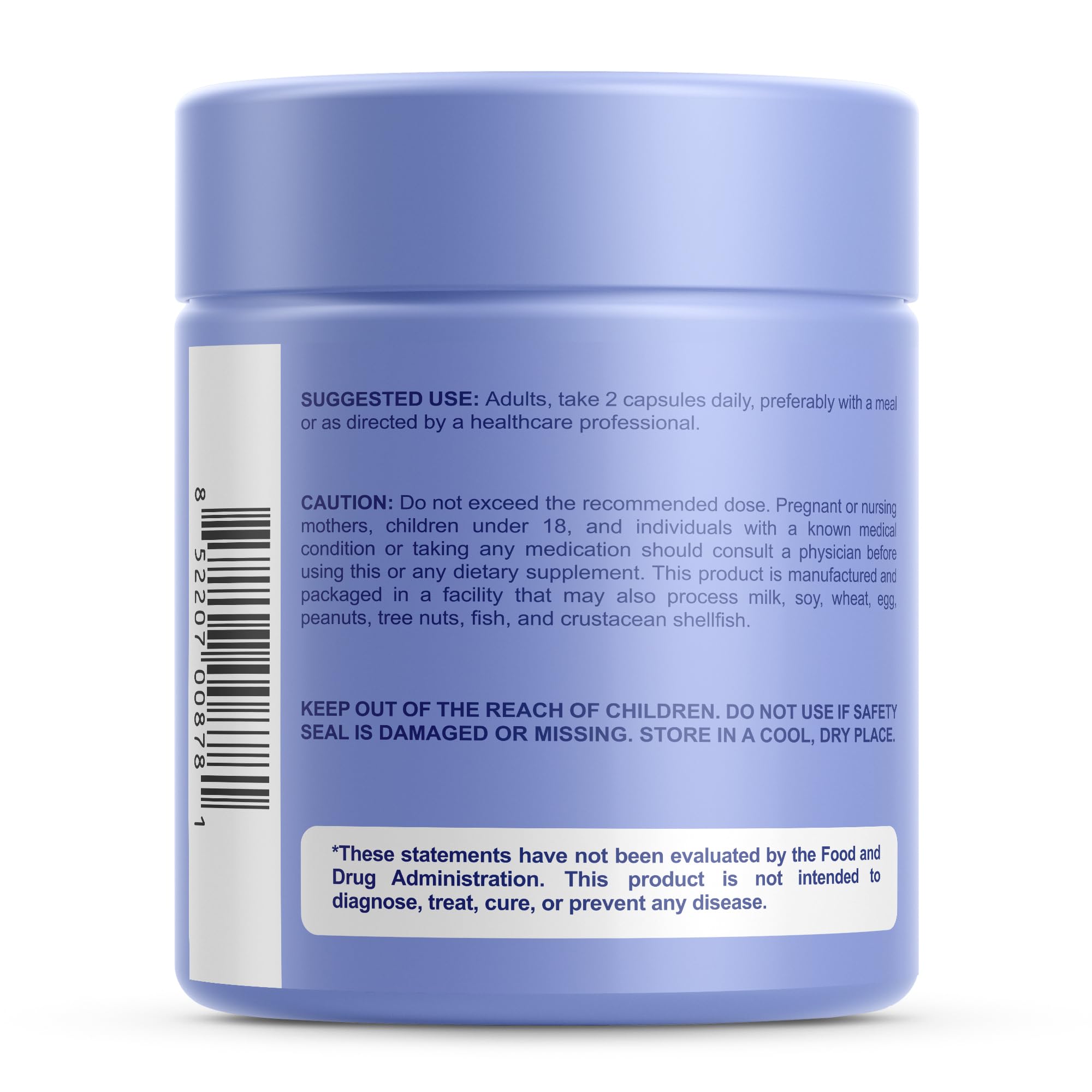 Two capsules per day for balanced moisture and mood