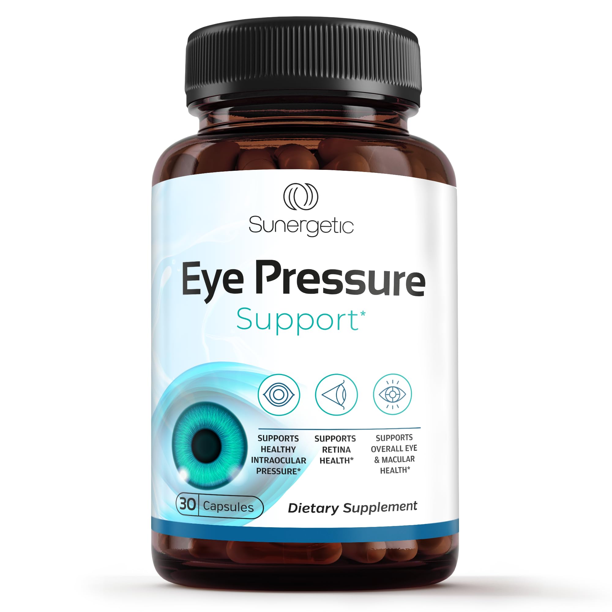 Sunergetic daily eye care routine image featuring the supplement.