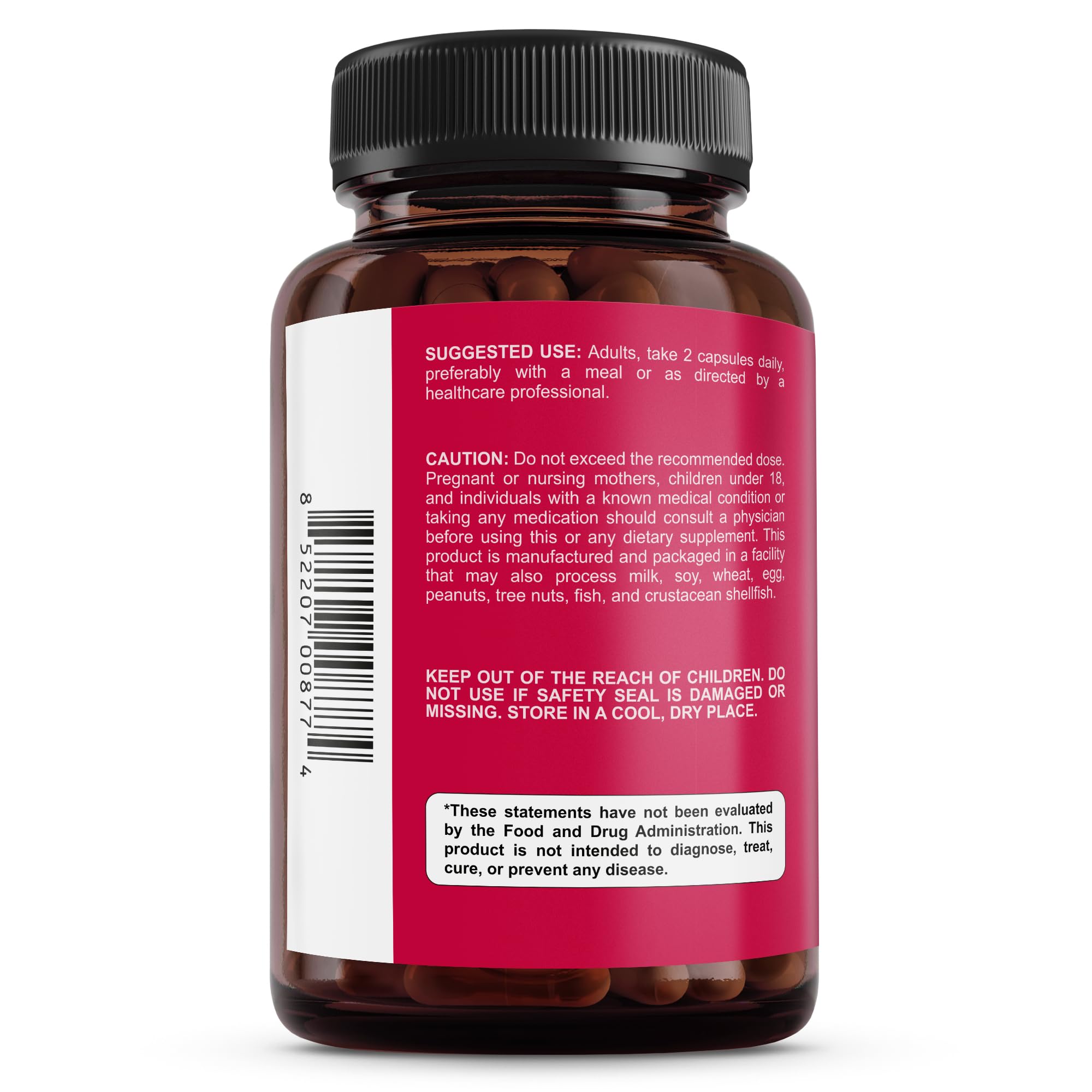 US-made Sunergetic label and GMP badge on packaging.