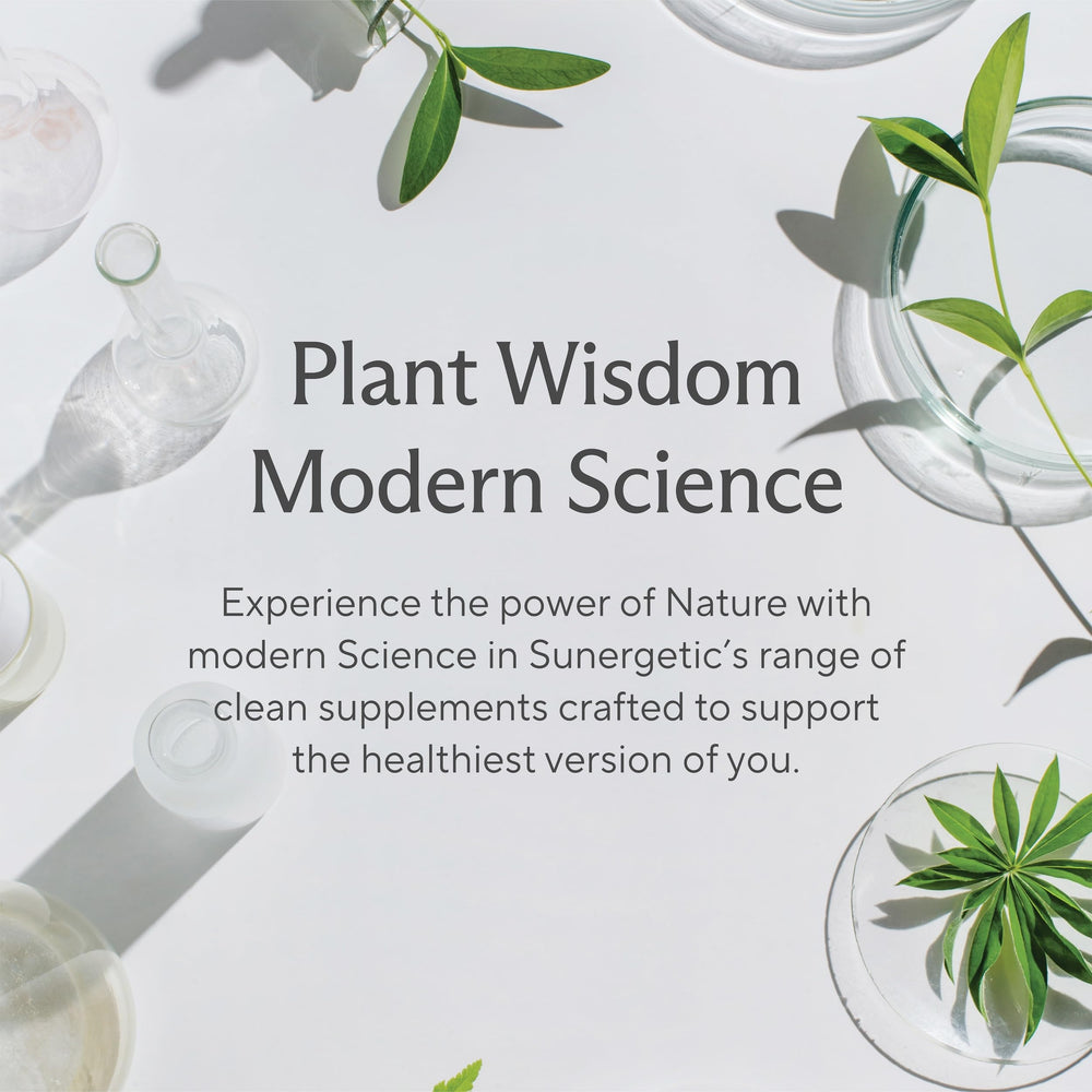 Sunergetic packaging indicating GMP and third-party testing