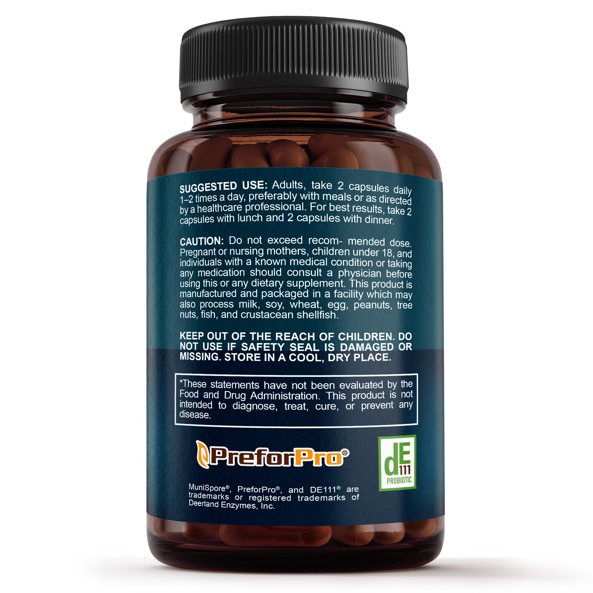 Sunergetic packaging with ingredients and usage details