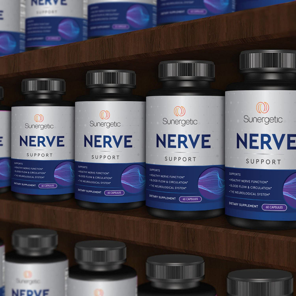 Sunergetic Premium Nerve Support daily dose with two capsules
