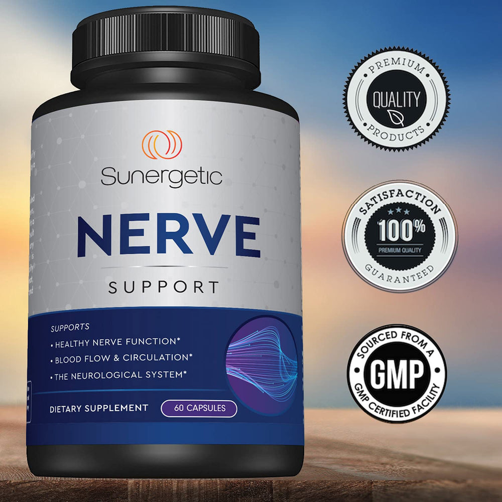 Sunergetic Premium Nerve Support packaging box