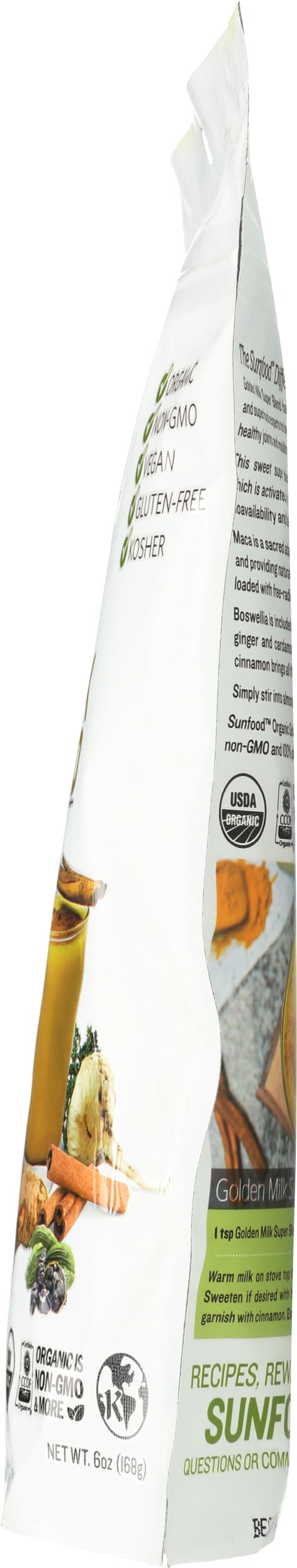 Sunfood Superfoods spice blend close-up for daily use, suggesting easy preparation.