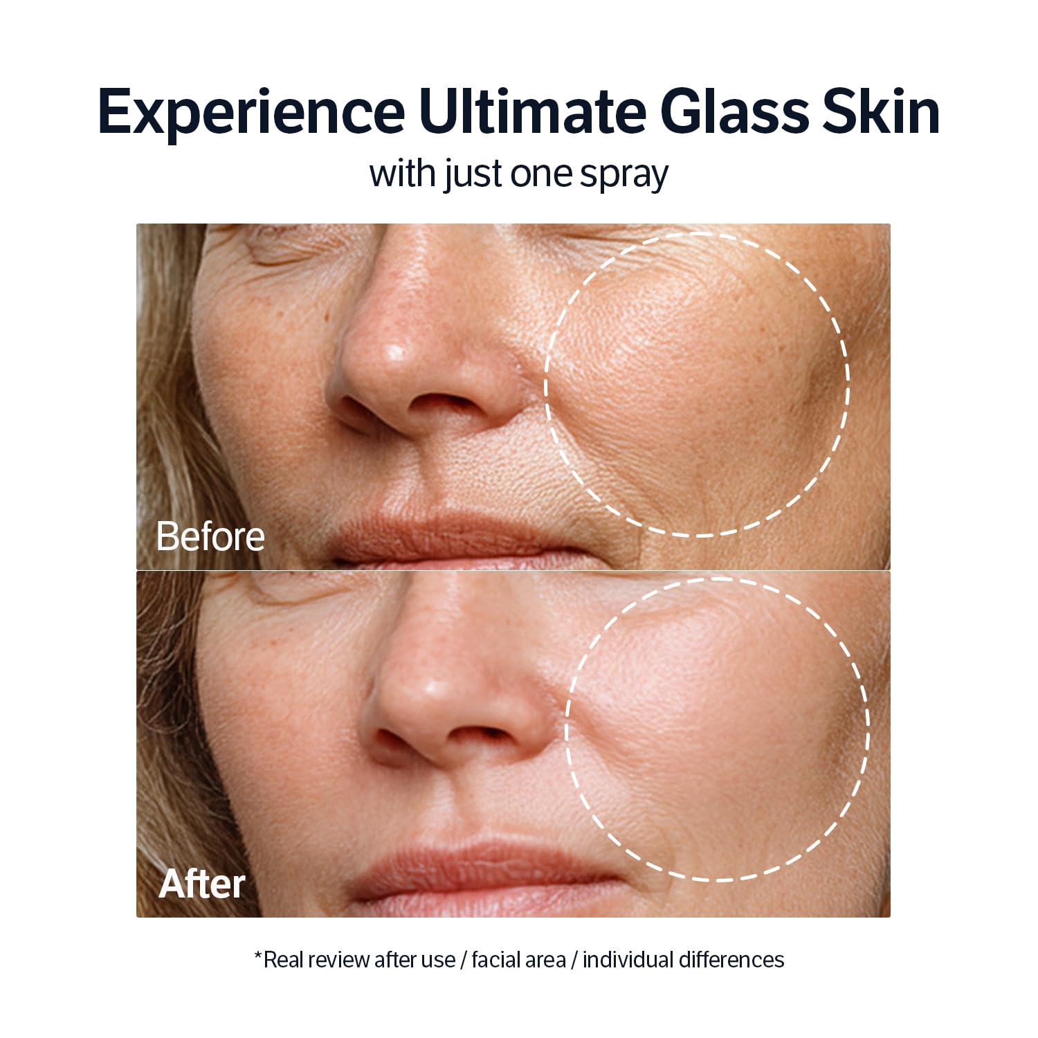 SUNGBOON EDITOR Deep Collagen Barrier Serum Mist closeup of collagen texture particles