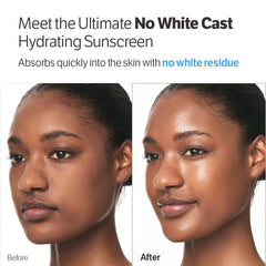 SUNGBOON EDITOR Hydro Booster Sunscreen lotion texture on hand shows easy absorption