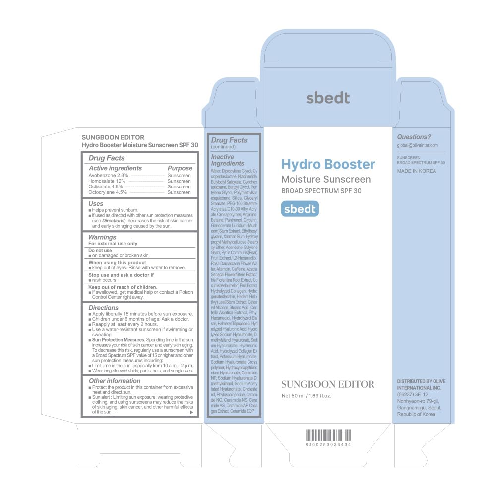 SUNGBOON EDITOR Hydro Booster Sunscreen travel-size 50ml for on-the-go protection