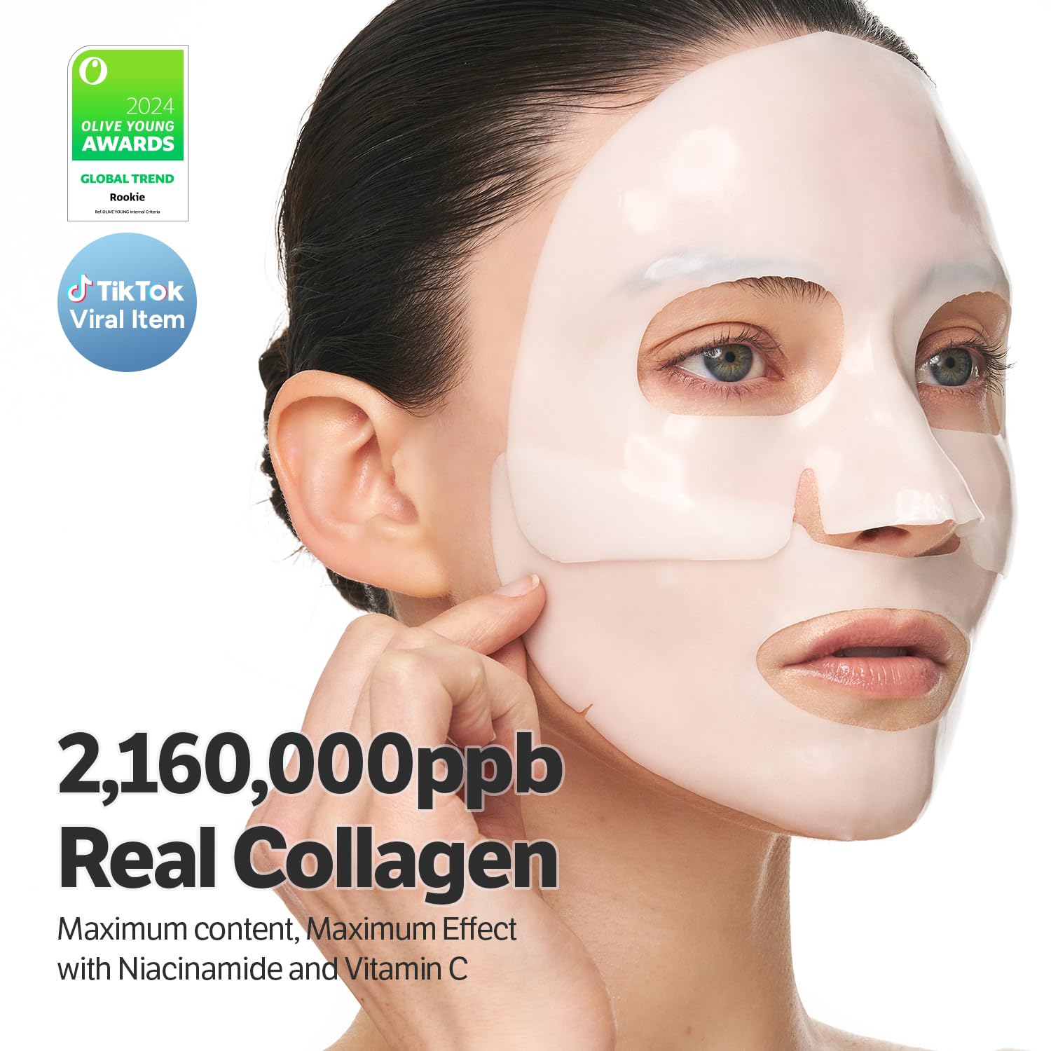 SUNGBOON EDITOR Mask texture closeup reveals collagen nourishment