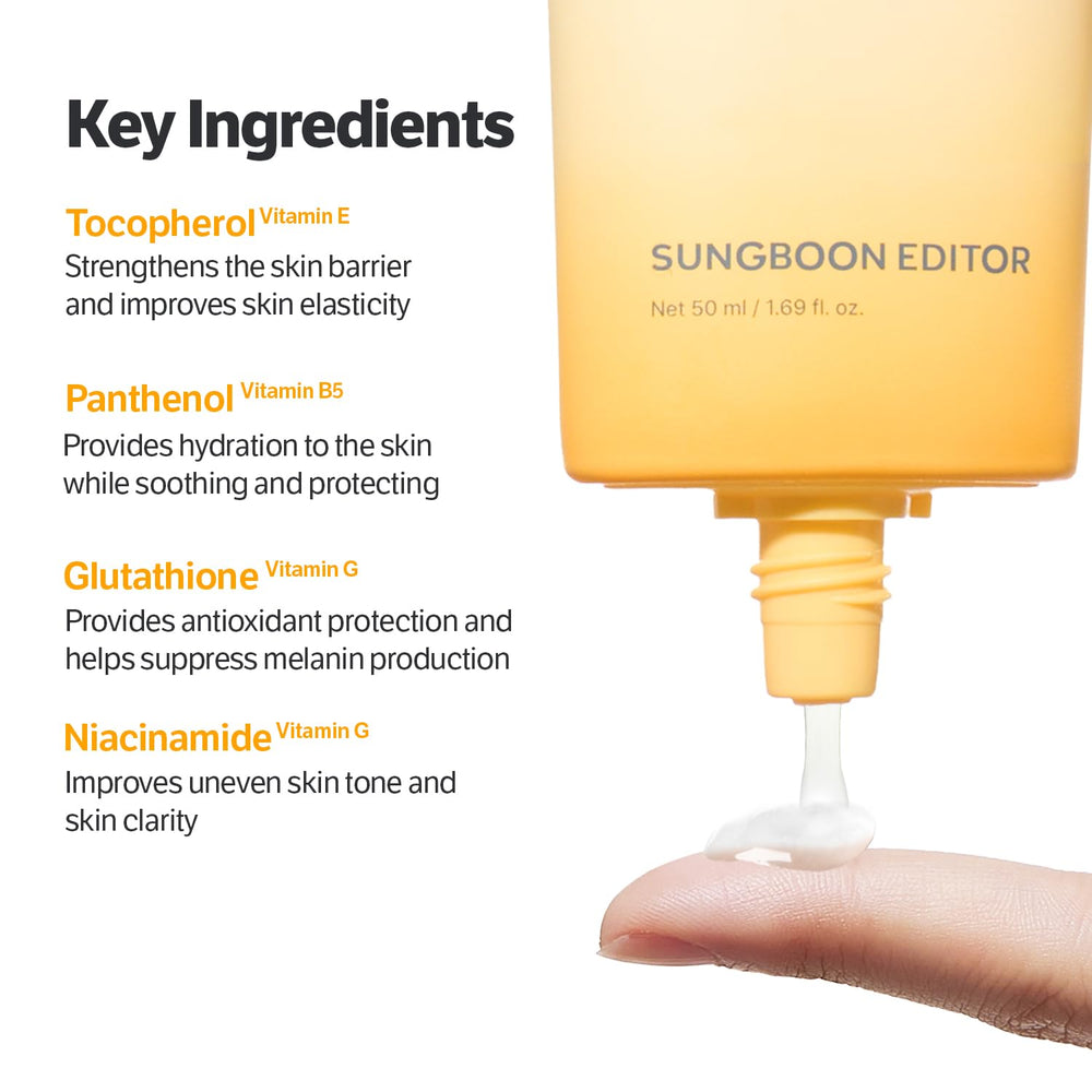 SUNGBOON EDITOR matte finish under makeup reduces shine for natural look.