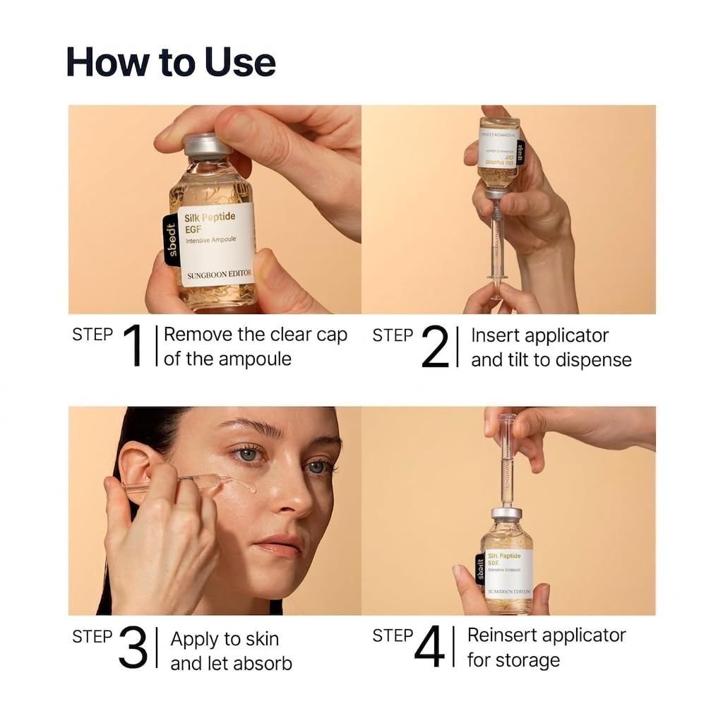 SUNGBOON EDITOR Pink glow ampoule close-up shows silky texture and hydration.