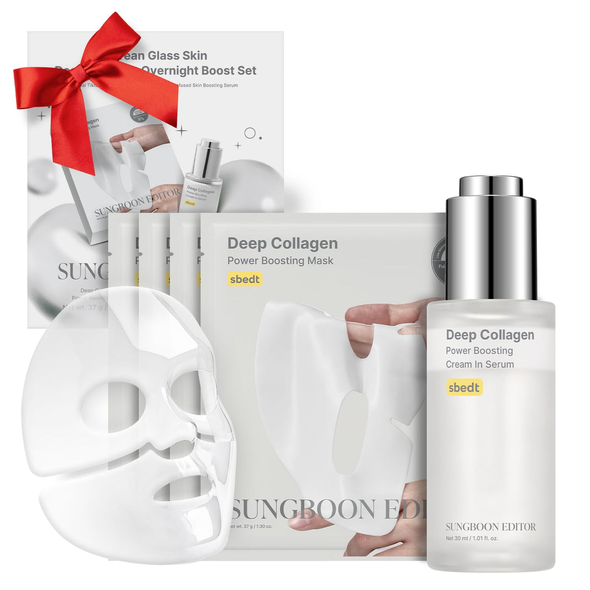 SUNGBOON EDITOR rejuvenating combo face mask 4ea for refreshing hydration and smooth skin