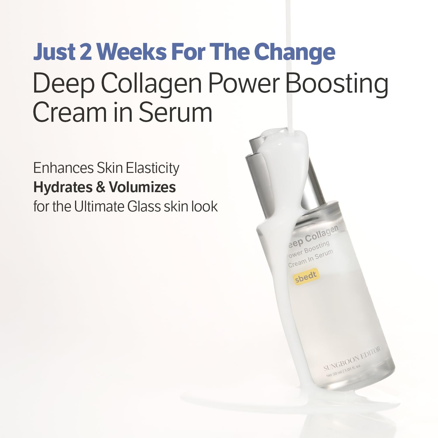 SUNGBOON EDITOR rejuvenating combo volufiline feature helps skin feel fuller without heaviness
