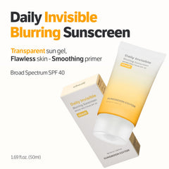 SUNGBOON EDITOR SPF 40 oil-free gel texture on skin, breathable.