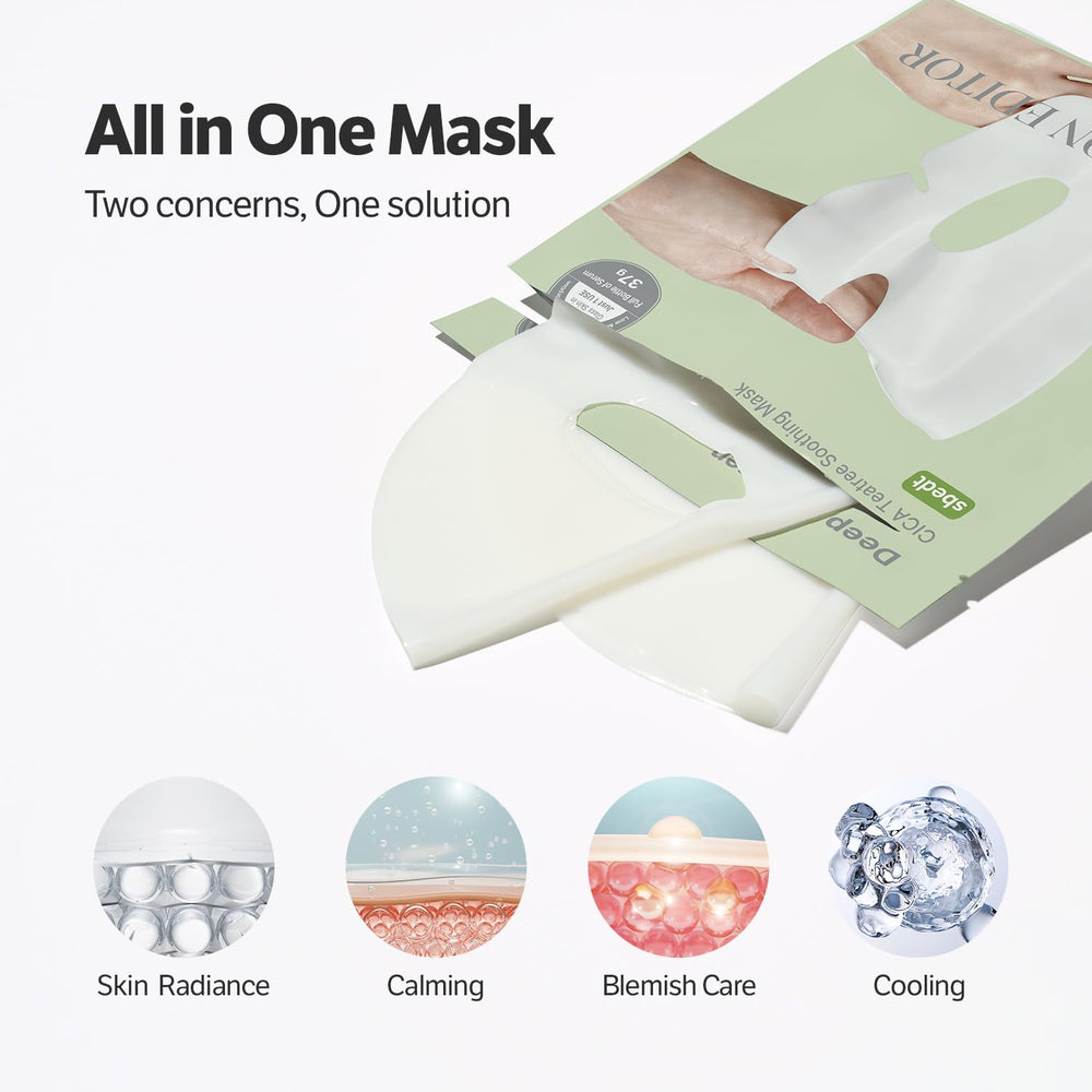 SUNGBOON EDITOR Tea Tree and Centella visual highlights calming, soothing night care