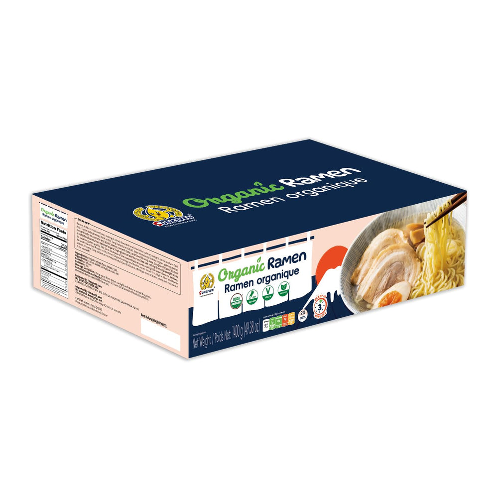 SUNGIVEN Organic Ramen Noodles pack of 20 for easy pantry meals.