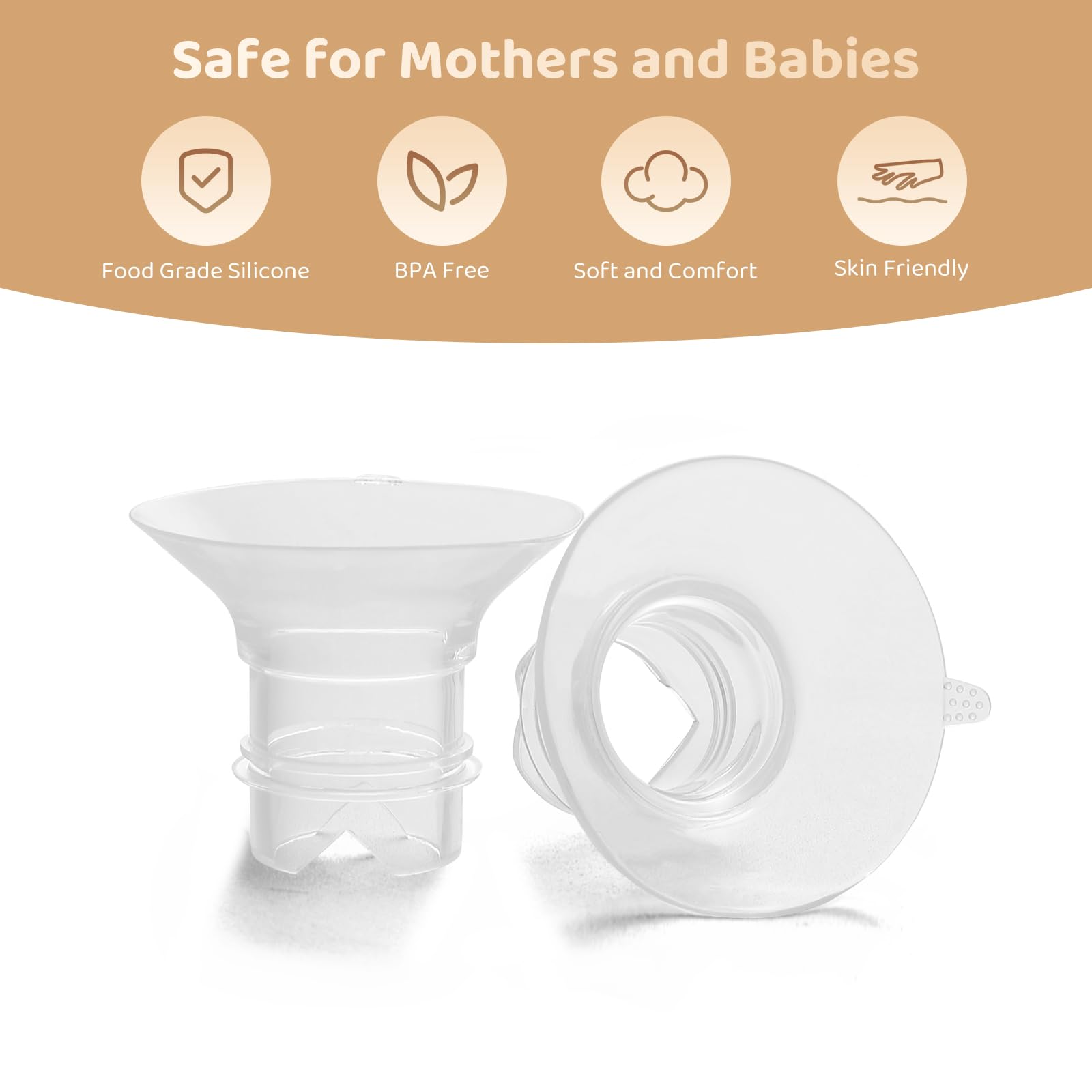 Suniceme 21mm inserts provide comfort during pumping sessions with a customizable fit.