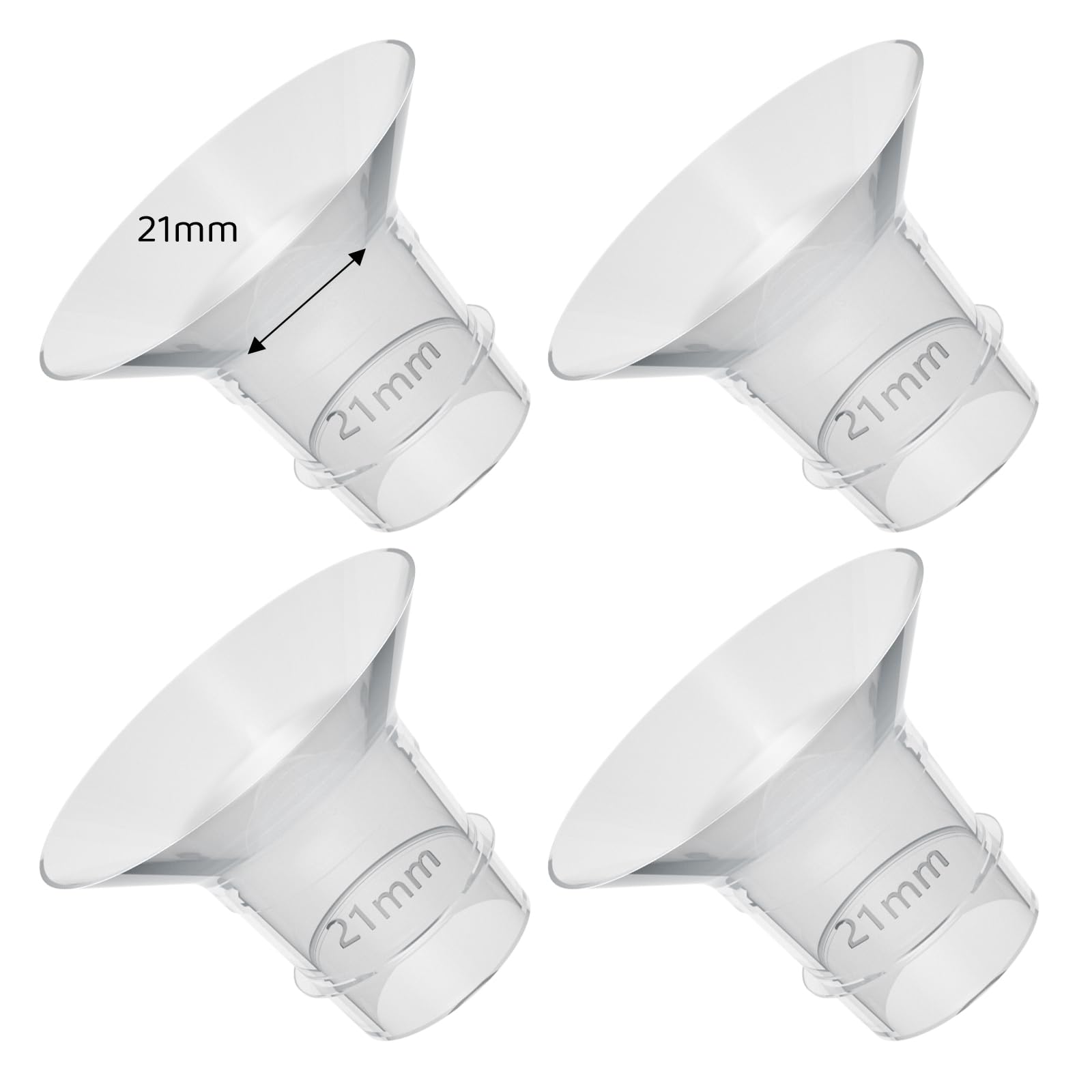 Suniceme 21mm flange inserts fit 24mm shields for a snug, comfortable pump.
