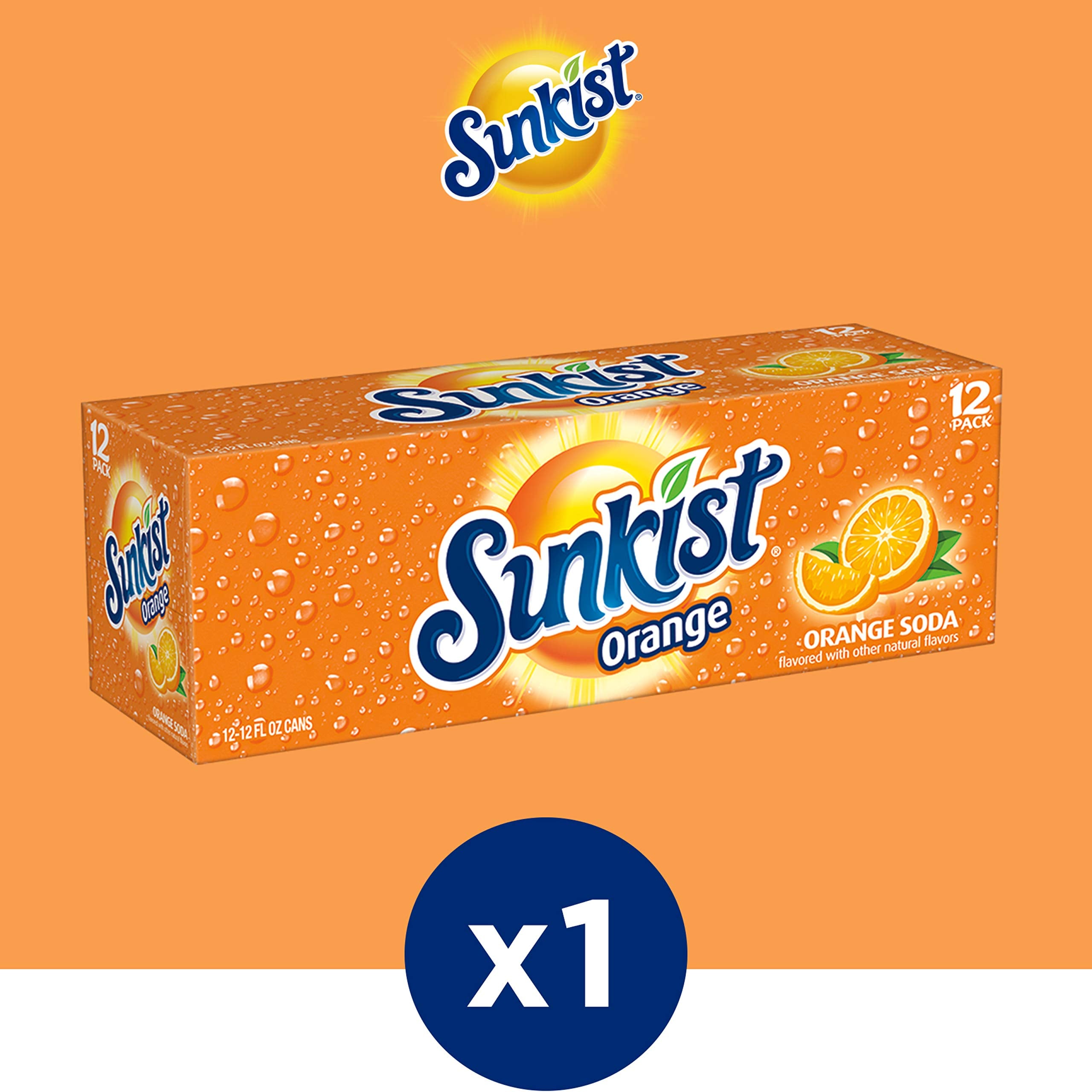 Pouring Sunkist into a glass to enjoy a citrusy burst
