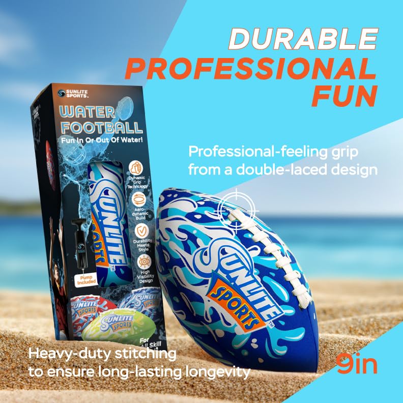 Sunlite Sports waterproof football ideal gift for kids and teens