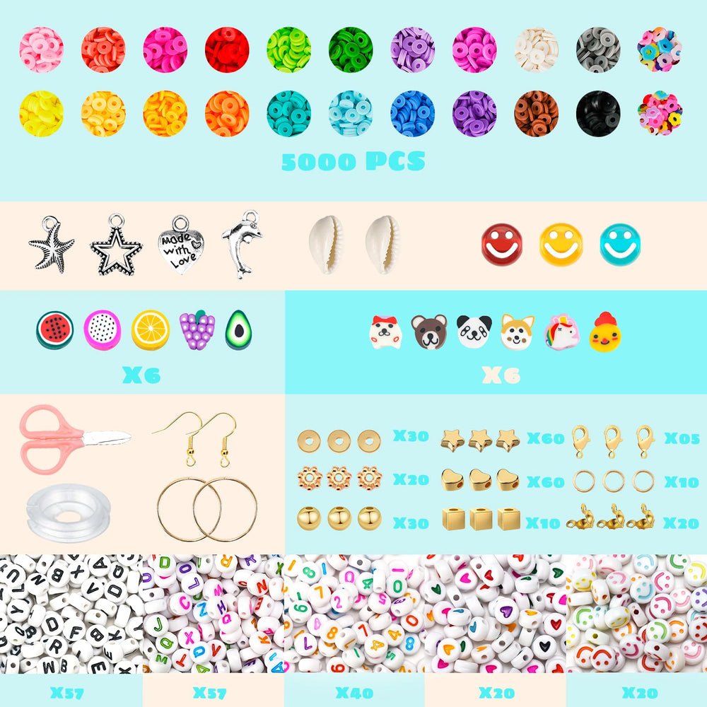 Sunlode bracelet kit bead selection close-up with vibrant colors and variety